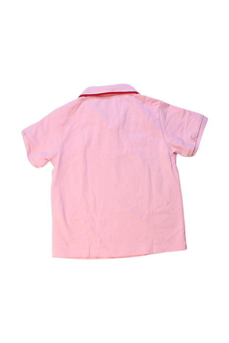 A Pink Short Sleeve Polos from Balabala in size 5T for girl. (Back View)