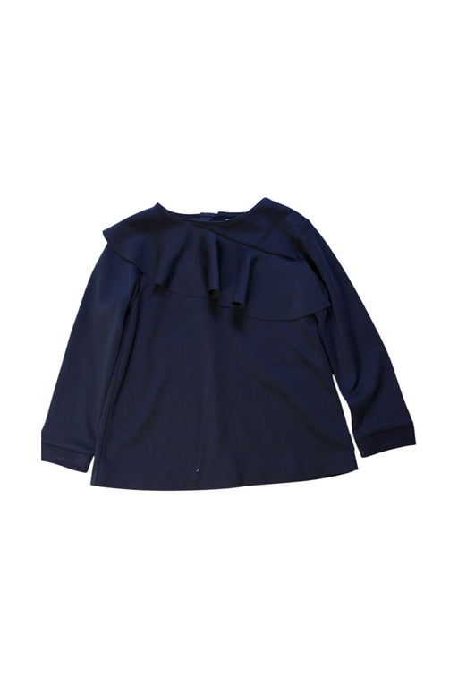 A Navy Long Sleeve Tops from Baker by Ted Baker in size 6T for girl. (Front View)