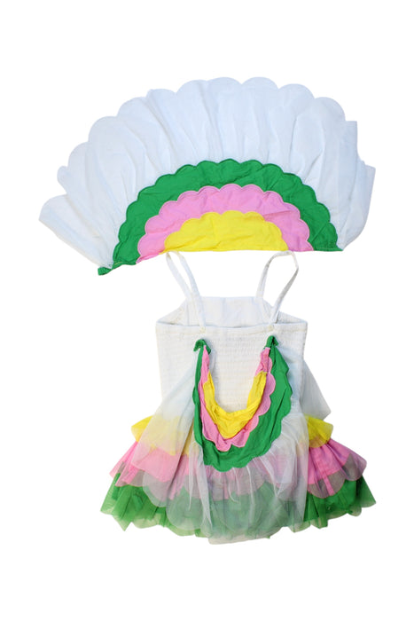 A Multicolour Sleeveless Dresses from Stella McCartney in size 4T for girl. (Back View)