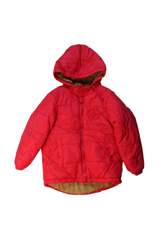 A Red Puffer/Quilted Coats & Outerwear from Abercrombie & Fitch in size 5T for girl. (Front View)