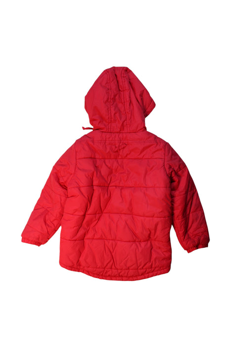 A Red Puffer/Quilted Coats & Outerwear from Abercrombie & Fitch in size 5T for girl. (Back View)