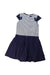 A Blue Short Sleeve Dresses from Catimini in size 4T for girl. (Back View)