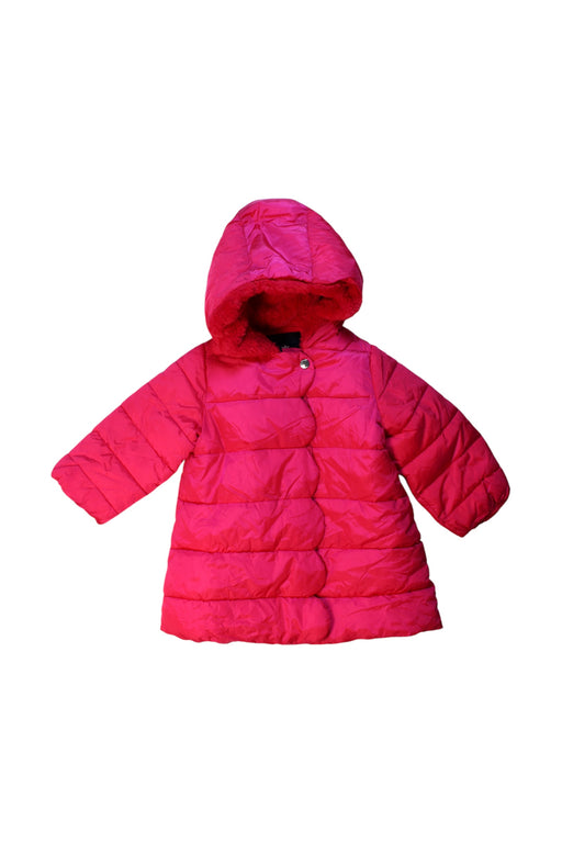 A Pink Puffer/Quilted Coats & Outerwear from Jacadi in size 18-24M for girl. (Front View)