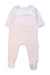 A Pink Long Sleeve Rompers from Jacadi in size 3-6M for neutral. (Front View)