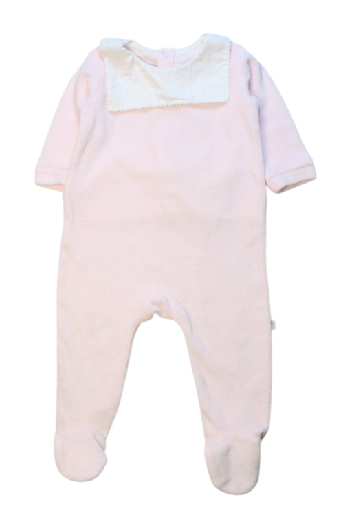 A Pink Long Sleeve Rompers from Jacadi in size 3-6M for neutral. (Front View)