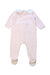 A Pink Long Sleeve Rompers from Jacadi in size 3-6M for neutral. (Back View)