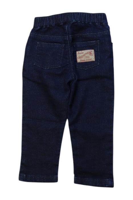A Navy Casual Pants from Petit Bateau in size 6-12M for neutral. (Back View)