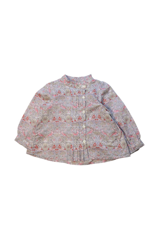 A Pink Long Sleeve Shirts from Bonpoint in size 12-18M for girl. (Front View)