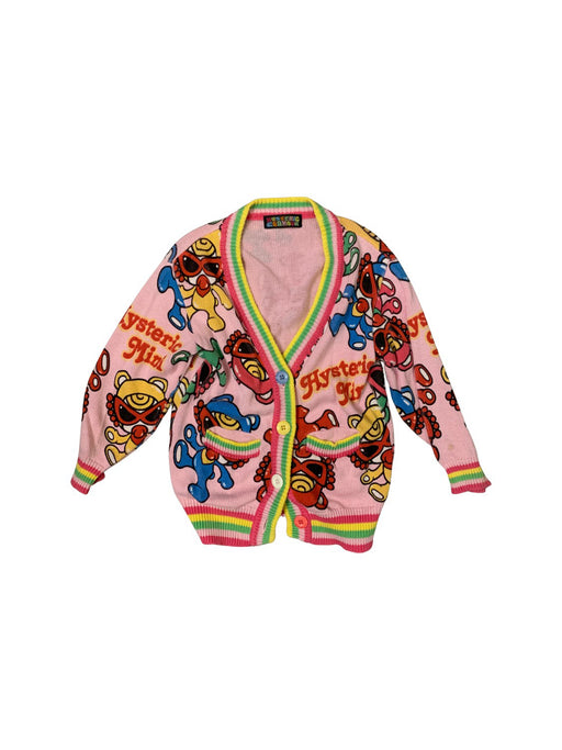 A Pink Cardigans from Hysteric Mini in size 4T for girl. (Front View)