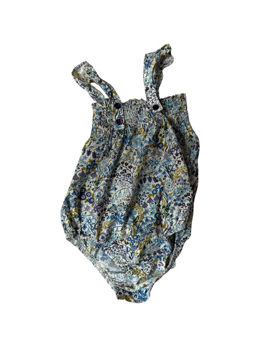 A Blue Sleeveless Rompers from Peggy in size 2T for girl. (Front View)