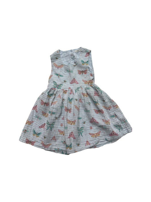 A Multicolour Sleeveless Dresses from Purebaby in size 12-18M for girl. (Front View)