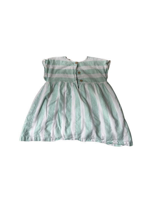 A Green Sleeveless Dresses from Jack & Milly in size 12-18M for girl. (Back View)