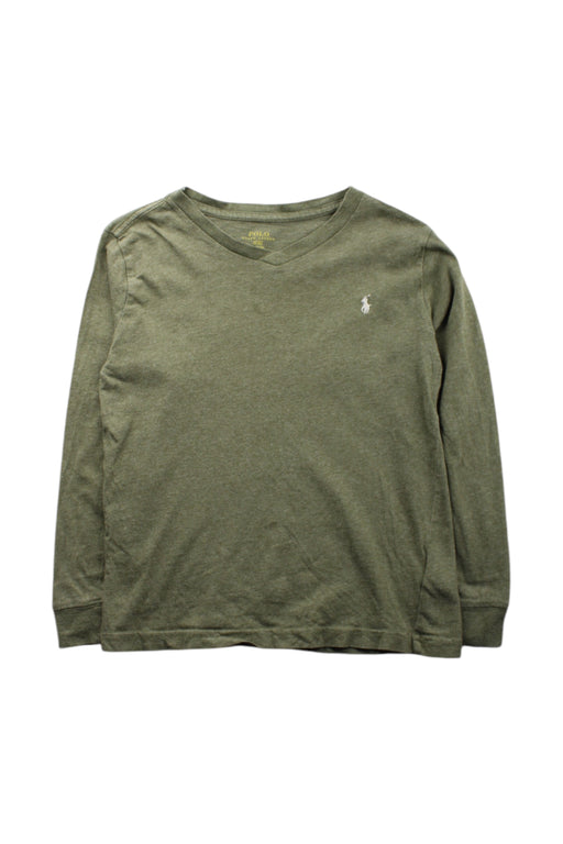 A Green Long Sleeve T Shirts from Polo Ralph Lauren in size 6T for neutral. (Front View)