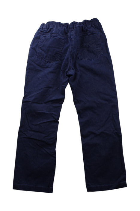 A Navy Casual Pants from Jacadi in size 6T for boy. (Back View)