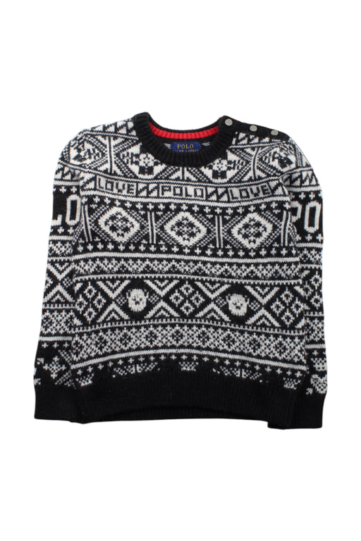 A Black Knit Sweaters from Polo Ralph Lauren in size 6T for neutral. (Front View)