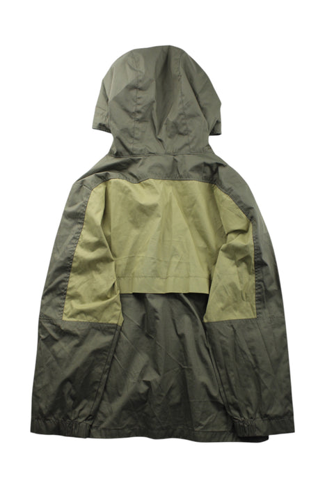 A Green Rain Jackets from Columbia in size 6T for neutral. (Back View)