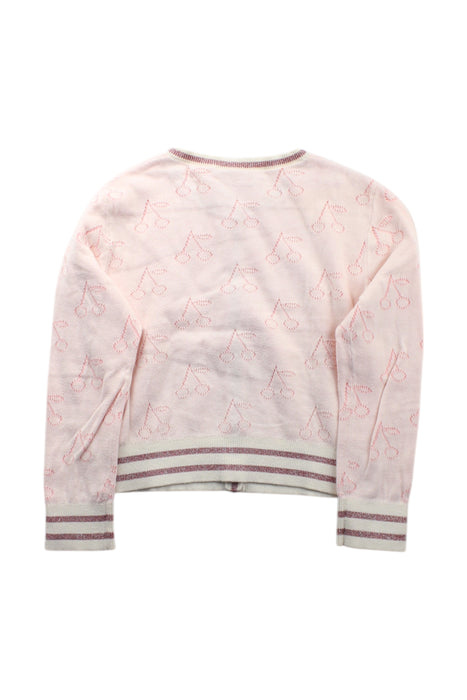 A Pink Cardigans from Bonpoint in size 6T for girl. (Back View)