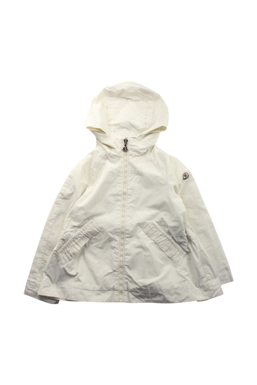 A White Coats from Moncler in size 6T for neutral. (Front View)
