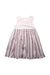 A Pink Sleeveless Dresses from Chickeeduck in size 5T for girl. (Back View)