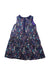 A Multicolour Sleeveless Dresses from Margherita in size 5T for girl. (Back View)