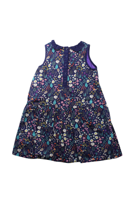 A Multicolour Sleeveless Dresses from Margherita in size 5T for girl. (Back View)