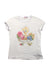A White Short Sleeve T Shirts from Monnalisa in size 8Y for girl. (Front View)