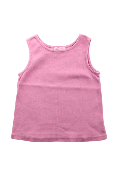 A Pink Sleeveless Tops from Mezzo Piano in size 5T for girl. (Front View)