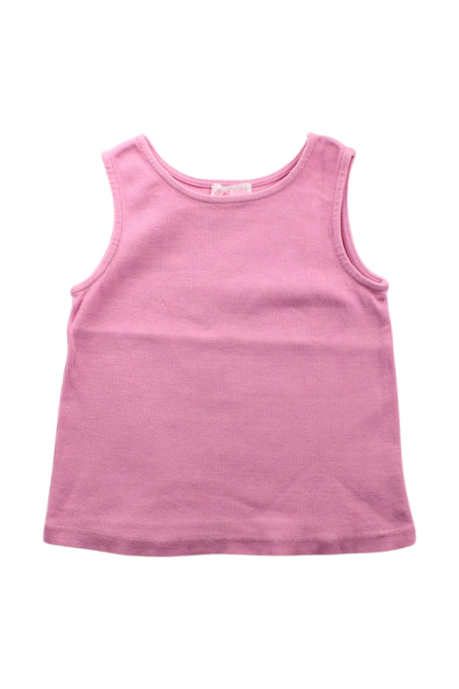 A Pink Sleeveless Tops from Mezzo Piano in size 5T for girl. (Front View)