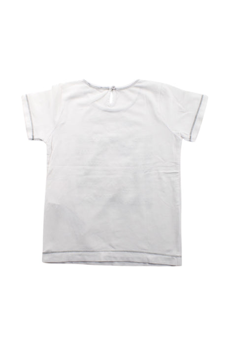A White Short Sleeve T Shirts from TWINSET in size 6T for girl. (Back View)