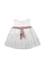 A White Sleeveless Dresses from Momonittu in size 8Y for girl. (Front View)