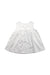 A White Sleeveless Dresses from Momonittu in size 8Y for girl. (Back View)