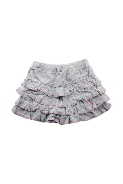 A Grey Short Skirts from Mezzo Piano in size 5T for girl. (Front View)