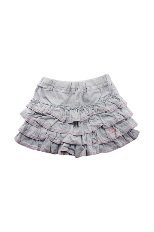 A Grey Short Skirts from Mezzo Piano in size 5T for girl. (Front View)