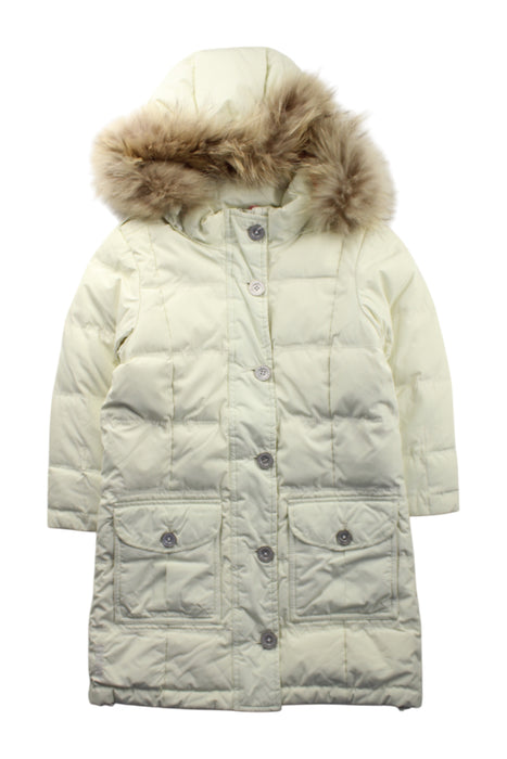 A Ivory Puffer/Quilted Coats & Outerwear from Aigle in size 6T for neutral. (Front View)