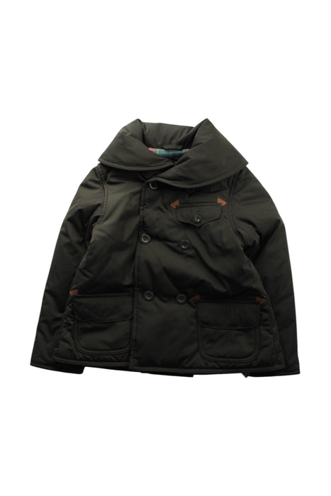 A Green Puffer/Quilted Coats & Outerwear from Ralph Lauren in size 6T for neutral. (Front View)