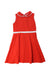 A Red Sleeveless Dresses from Jacadi in size 8Y for girl. (Front View)