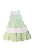 A Green Sleeveless Dresses from Nicholas & Bears in size 6T for girl. (Back View)
