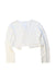 A White Cardigans from Jacadi in size 6T for girl. (Back View)