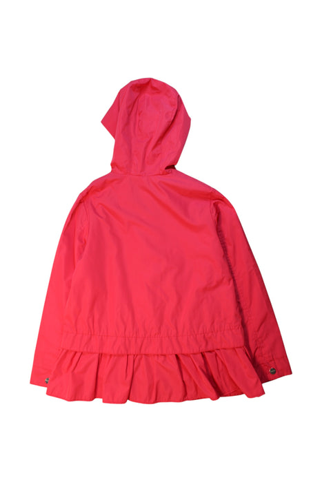 A Red Rain Jackets from Jacadi in size 8Y for girl. (Back View)