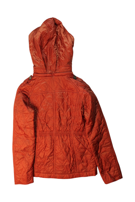 A Orange Puffer/Quilted Coats & Outerwear from Burberry in size 10Y for girl. (Back View)
