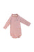 A Red Long Sleeve Bodysuits from Petit Bateau in size 6-12M for boy. (Front View)