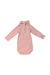A Red Long Sleeve Bodysuits from Petit Bateau in size 6-12M for boy. (Back View)