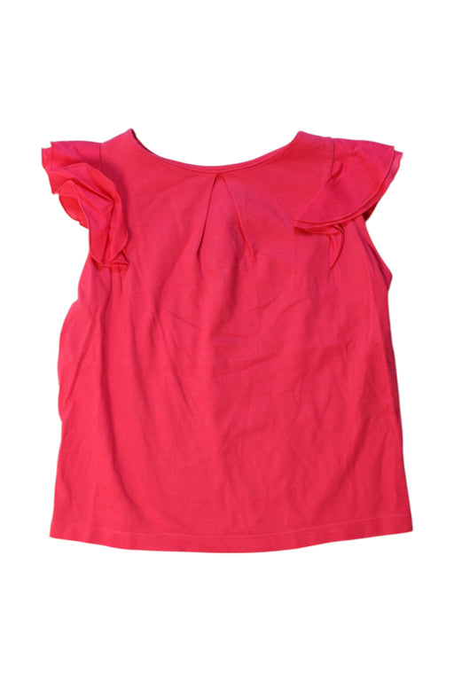 A Pink Sleeveless Tops from Jacadi in size 4T for girl. (Front View)