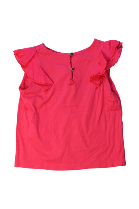 A Pink Sleeveless Tops from Jacadi in size 4T for girl. (Back View)