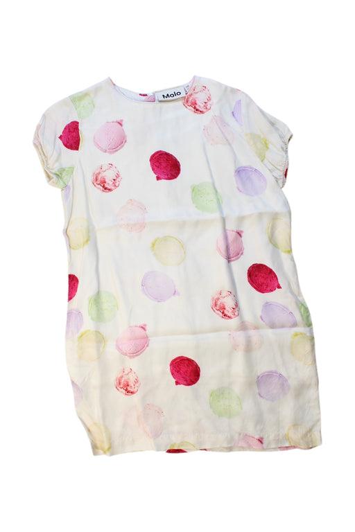 A Multicolour Short Sleeve Dresses from Molo in size 4T for girl. (Front View)