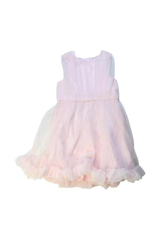 A Pink Sleeveless Dresses from Chi Chi London in size 4T for girl. (Front View)