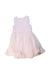 A Pink Sleeveless Dresses from Chi Chi London in size 4T for girl. (Back View)