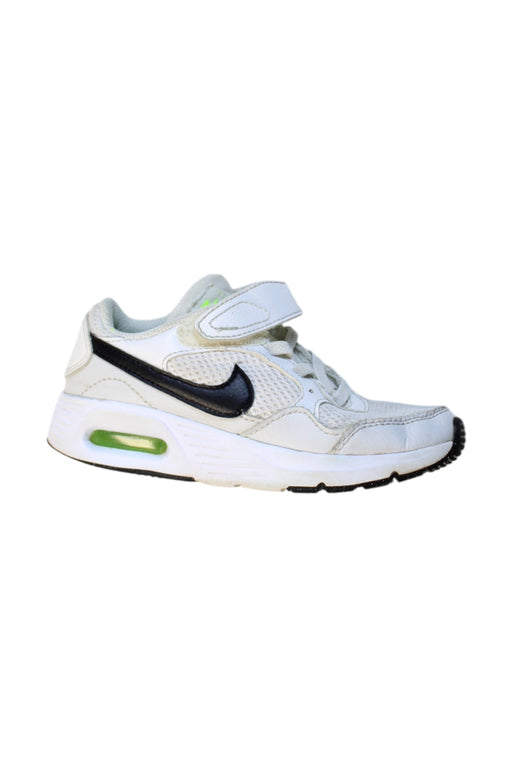 A White Sneakers from Nike in size 5T for girl. (Front View)