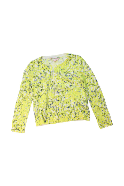A Yellow Cardigans from Bonpoint in size 6T for girl. (Front View)
