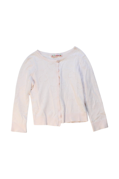 A Ivory Cardigans from Bonpoint in size 4T for girl. (Front View)
